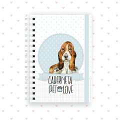 Caderneta pet dog basset - comprar online