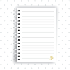 Caderno cor ocre - Encantos da Nanna - Papelaria Criativa