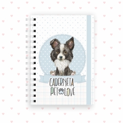 Caderneta pet dog border collie - loja online