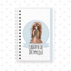 Caderneta pet dog shihTsu - Encantos da Nanna - Papelaria Criativa