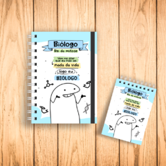 KIT CADERNO COM BLOQUINHO - PROFISSÃO BIÓLOGO