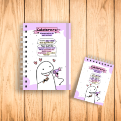 KIT CADERNO COM BLOQUINHO - CABELEIREIRA