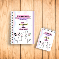 KIT CADERNO COM BLOQUINHO - CONFEITEIRA