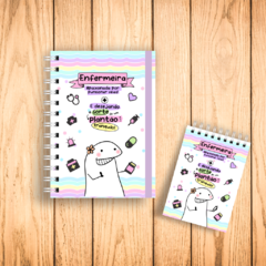 KIT CADERNO COM BLOQUINHO - PROFISSÃO ENFERMEIRA