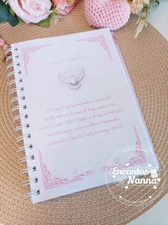 Caderno do crismando Luíza - Encantos da Nanna - Papelaria Criativa