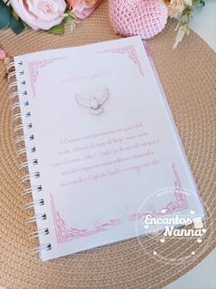 Caderno do crismando Luíza - Encantos da Nanna - Papelaria Criativa