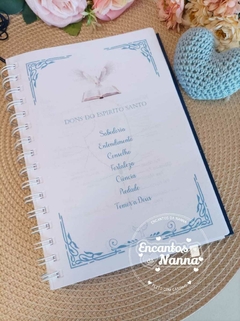 Caderno do crismando Pedro - Encantos da Nanna - Papelaria Criativa