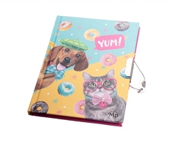 DIARIO INTIMO 15CM X 10,8CM 70H BL PET YUM