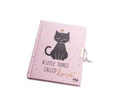 DIARIO INTIMO 15CM X 10,8CM 70H BL QUEEN CAT