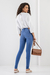 Calça Jeans Skinny Cintura Média Com Elasticidade - comprar online