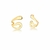 BRINCO EAR CUFF CURVO LISO BANHADO A OURO