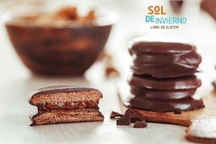 Alfajor Sol de invierno chocolate negro