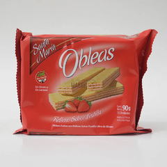 Obleas de frutilla Santa María 90g