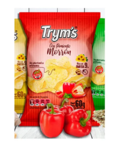 Papas fritas Trym's sabor morrón 60g