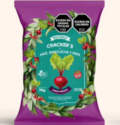 Cracker's de maíz, remolacha y papa Maixana 70gr