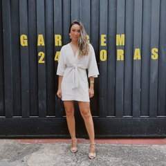 Vestido Kimono Areia