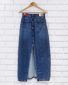 Saia Longa Jeans com Fenda - comprar online