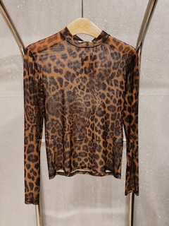 Blusa Tule Animal Print