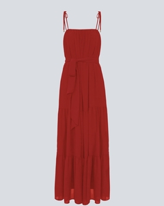 Vestido Fluid Longo Vermelho - comprar online