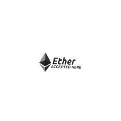 STICKER "ETHER ACCEPTED HERE" - comprar online