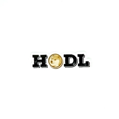 STICKER "HODL" DOGE