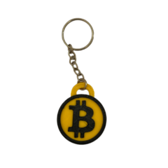 LLAVERO BITCOIN NEGRO