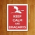 Placa Decorativa Keep calm and Dracarys