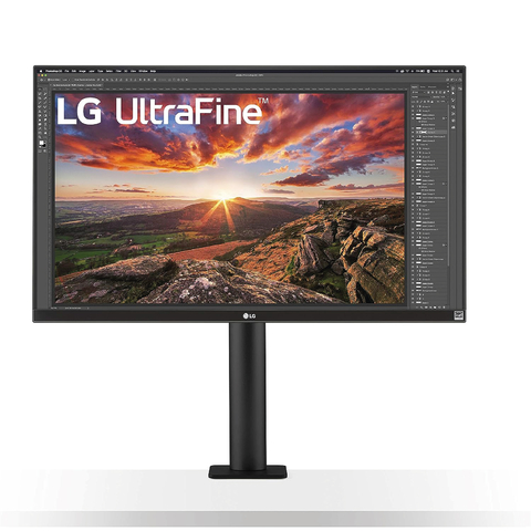 Monitor LG Ultrafine de 27" con pantalla IPS UHD (3840 x 2160), HDR 400, USB Type-C, Ergo Stand - Negro