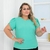 Blusa plus size feminina lisa duna - Laura