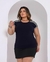 Blusa plus size feminina viscolycra com listras GG - Sara - loja online