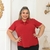 Blusa social Plus com gola laço - loja online