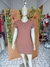 Vestido Plus gola redonda Ribana Canelada - Luiza - comprar online