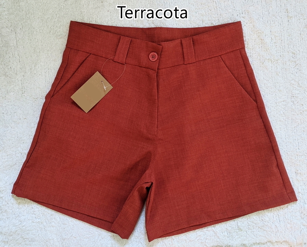 Short Linho Cintura Alta - I