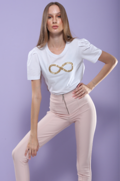 T-SHIRT BELLA ALGODÃO EGIPCIO BRANCO - loja online