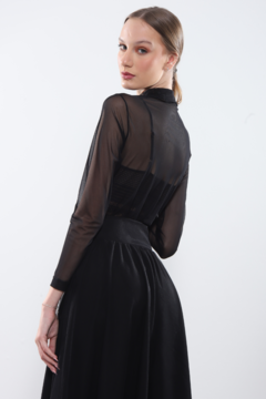 BODY DE TULE NOA PRETO - Andy Loureiro | Elegante e Atemporal