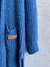 Cardigan tejido CATALINA azul - comprar online