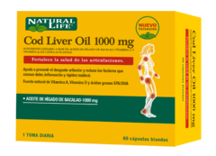 Natural Life COD LIVER OIL 1000 Mg 60