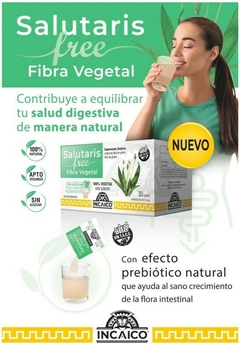 Salutaris Incaico Psyllium FREE Fibra Vegetal Monodosis 30 sobres 3 grs