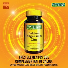 Natural Life CALCIUM MAGNES ZINC 60 Tab