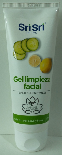 Sri Sri Gel de Limpieza Facial con Pepino y Limon Frances 100 ml