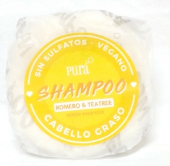 Pura Soap Shampoo Solido Vegan 90 grs Citrico Cabello Graso