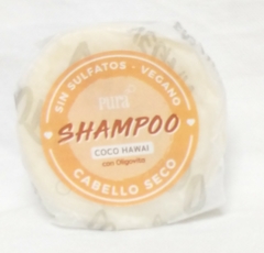 Pura Soap Shampoo Solido Vegan 90 grs Coco Cabello Seco