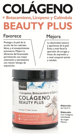 Natier Colageno Beauty Plus 250 grs Licopeno Betacaroteno Calendula - comprar online