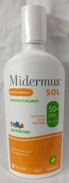 Midermus Protec Solar Bebes y Ninos FPS 50 Emul 150 ml