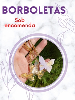 Chaveiros Borboletas - SOB ENCOMENDA