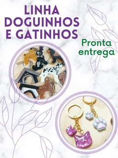 Chaveiro doguinhos e gatinhos - PRONTA ENTREGA