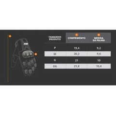 Luva X11 Blackout 2 Motociclista Proteção Completa Moto - comprar online