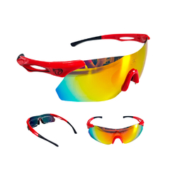 Óculos Ciclismo Mtb Jet Adventure Dragon Polarizada Vermelho - comprar online
