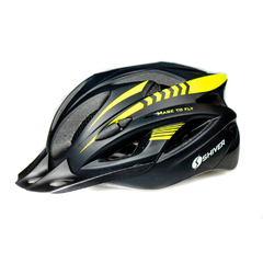 Capacete com Sinalizador Led Ciclismo Mtb Bike Shiver Win