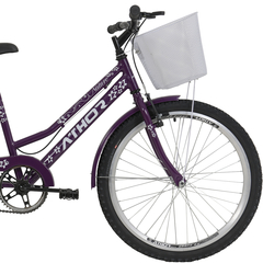 Bicicleta Aro 24 Athor Nature Feminina Infantil C/ Cesto na internet